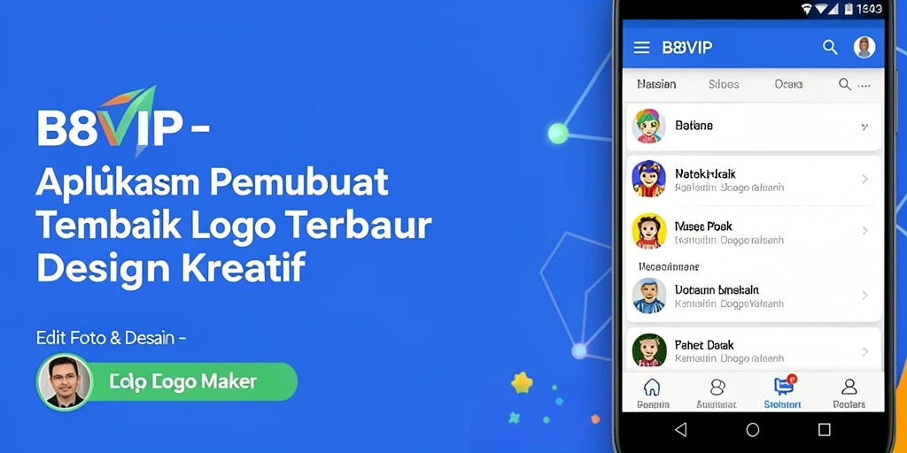 Tampilan antarmuka B8VIP untuk desain logo kreatif dan intuitif.