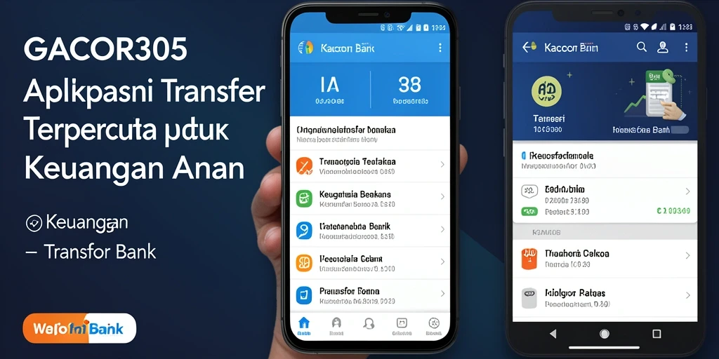 Antarmuka aplikasi GACOR305 menampilkan fungsi Transfer Bank yang intuitif.
