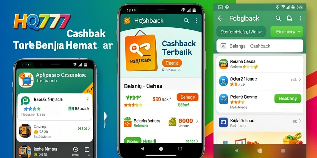 Screenshot utama HQ777 menampilkan antarmuka cashback yang user-friendly.