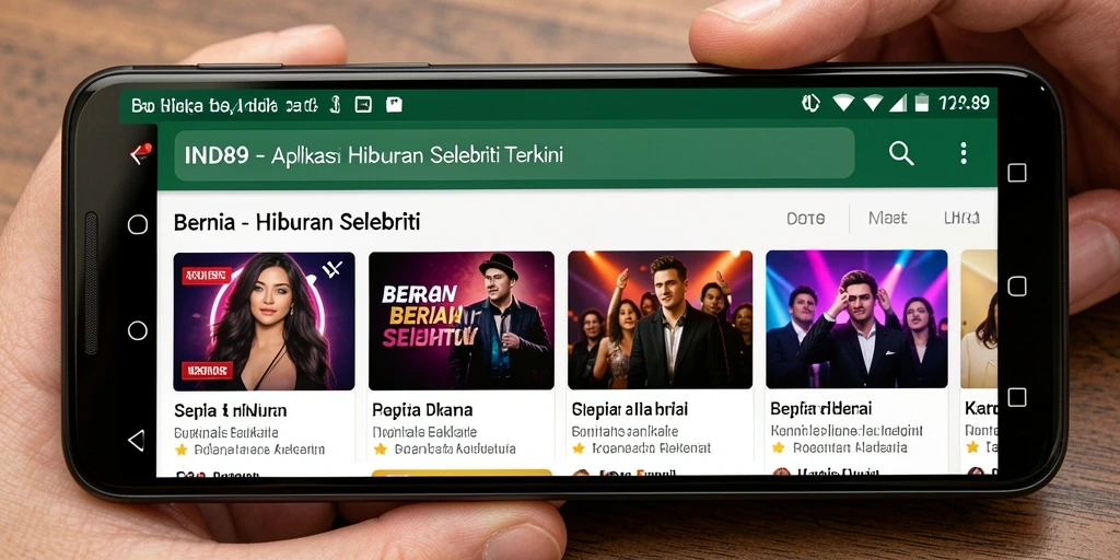 Tampilan antarmuka aplikasi IND89 yang modern dan informatif.