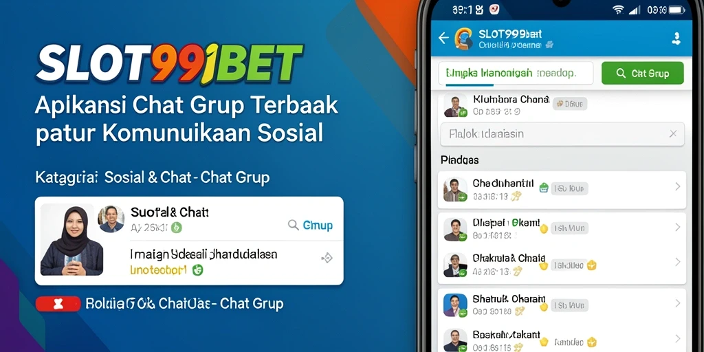 Tampilan antarmuka SLOT99BET yang modern dan intuitif untuk chatting grup.
